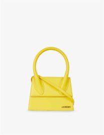 Jacquemus Le Grand Chiquito Leather Top Handle Bag in Brown at ssense